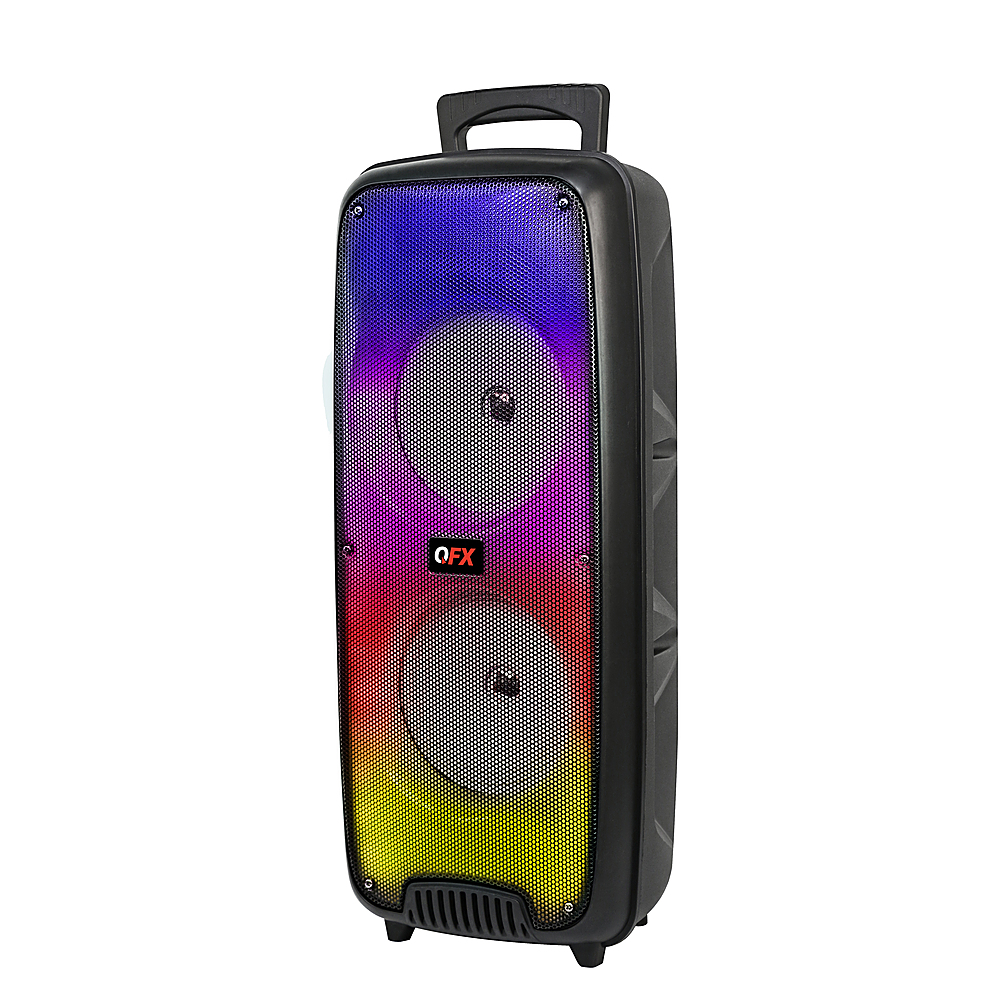 kolf Vrijwel Verrijken QFX Rechargeable Bluetooth Portable Speaker with Liquid Motion Party Lights  Black LMS-66 - Best Buy