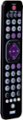 Angle. TERK - Rechargeable 4-Device Backlit Universal Remote - Black.