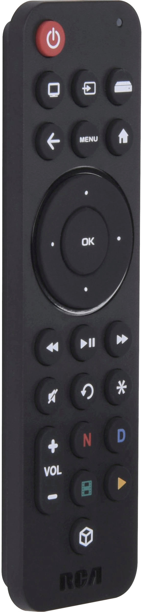Angle View: RCA - Rechargeable 3-Device Universal Remote - Black