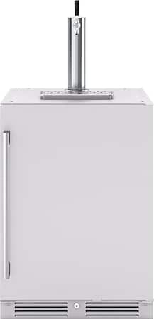 Zephyr - Presrv 5.6 cu. ft. Convertible Outdoor Beer Kegerator with 107-Can Beverage Storage - Stainless Steel