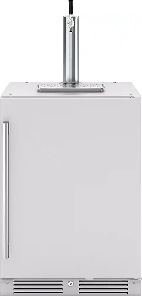 Zephyr - Presrv 5.6 cu. ft. Convertible Outdoor Beer Kegerator with 107-Can Beverage Storage - Stainless Steel