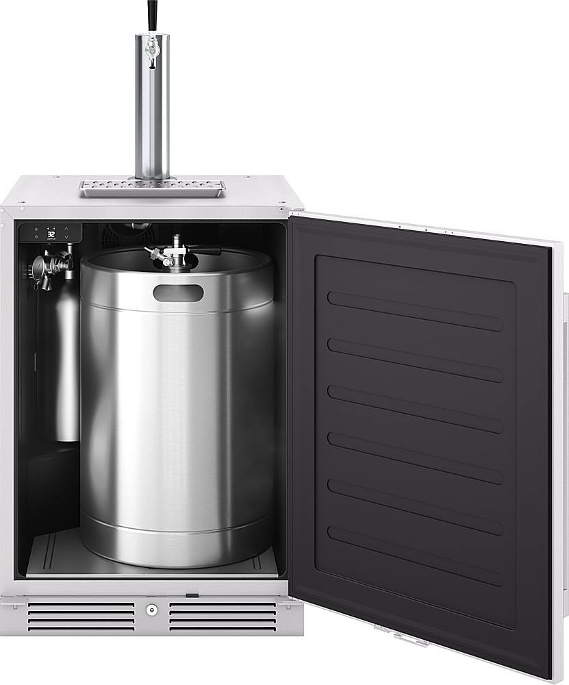 Alt View 18. Zephyr - Presrv 5.6 cu. ft. Convertible Outdoor Beer Kegerator with 107-Can Beverage Storage - Stainless Steel.