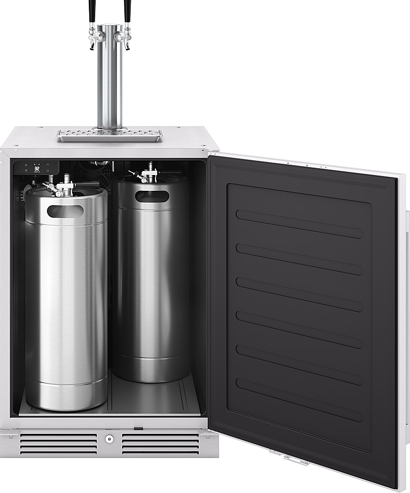 Summit | 24 Coffee Kegerator with 5.6 Cu. ft. Capacity, Automatic Defrost, Digital Thermostat and Deep Chill Function in Black | SBC635MCF