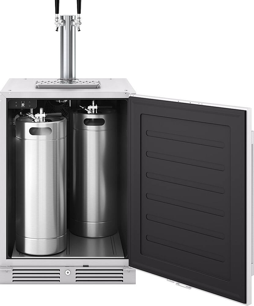 Alt View 19. Zephyr - Presrv 5.6 cu. ft. Convertible Outdoor Beer Kegerator with 107-Can Beverage Storage - Stainless Steel.