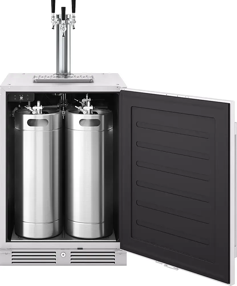 Alt View 20. Zephyr - Presrv 5.6 cu. ft. Convertible Outdoor Beer Kegerator with 107-Can Beverage Storage - Stainless Steel.