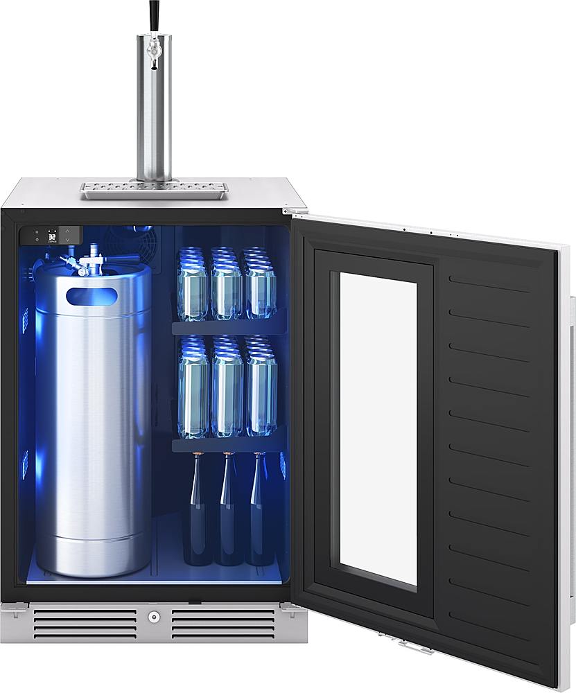 Angle View: Zephyr - Presrv Beverage Cooler Shelf Kit for PRKB Kegerators - Glass