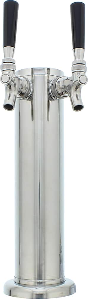 Zephyr - Presrv Double Tap Kit Accessory for PRKB Kegerators - Stainless Steel - Front_Zoom