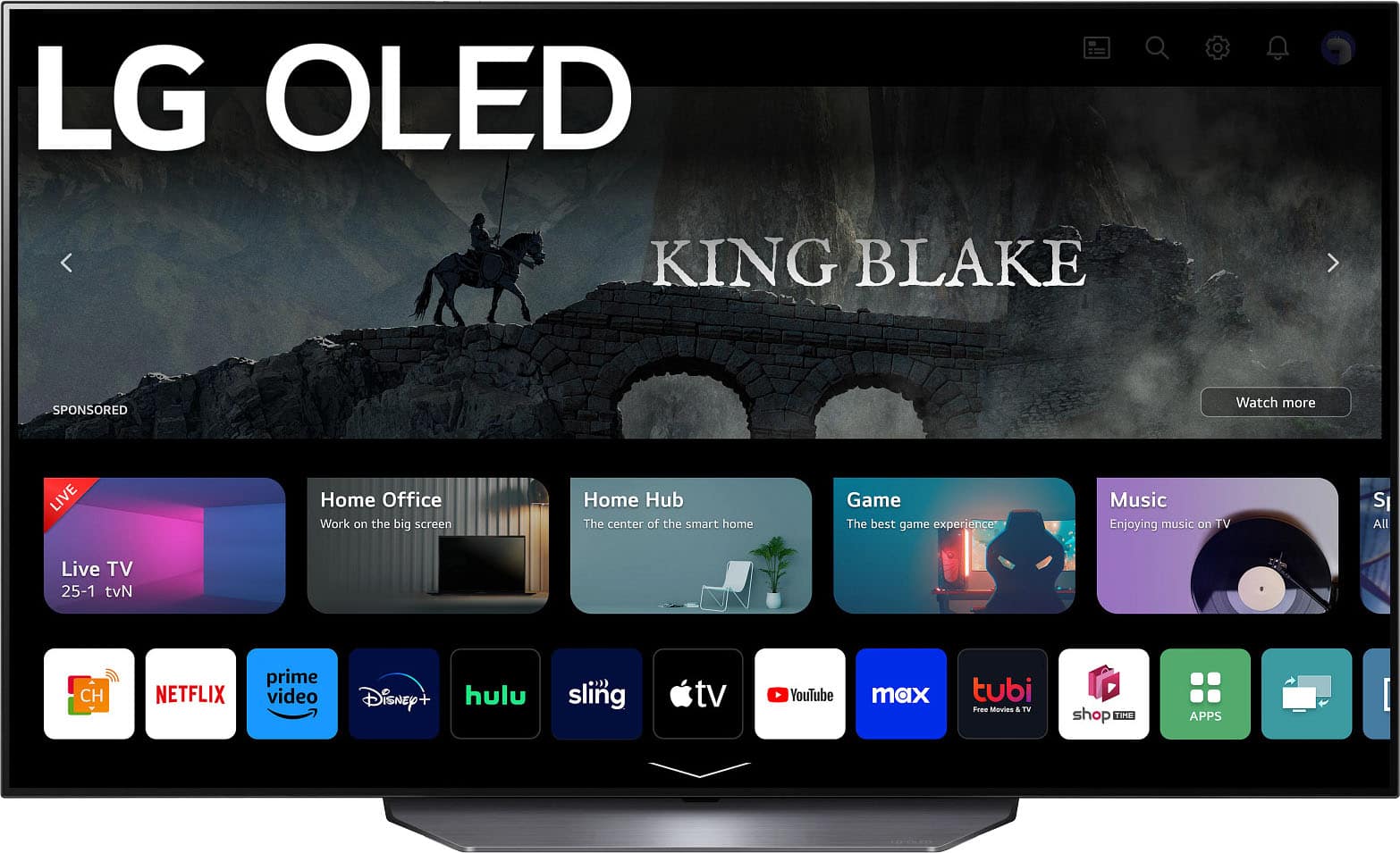 Angle. LG - 55" Class B3 Series OLED 4K UHD Smart webOS TV - Dark Grey.