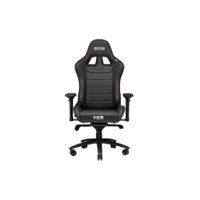 Next Level Racing - Pro Gaming Leather Chair - Black - Front_Zoom
