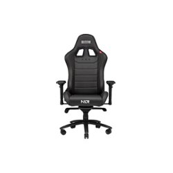 Next Level Racing - Pro Gaming Leather Chair - Black - Front_Zoom