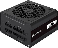 CORSAIR - RMe Series RM750e 80 PLUS Gold Fully Modular Low-Noise ATX 3.0 and PCIE 5.0 Power Supply - Black - Front_Zoom