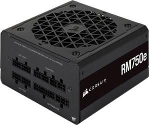 CORSAIR - RMe Series RM750e 80 PLUS Gold Fully Modular Low-Noise ATX 3.0 and PCIE 5.0 Power Supply - Black - Front_Zoom