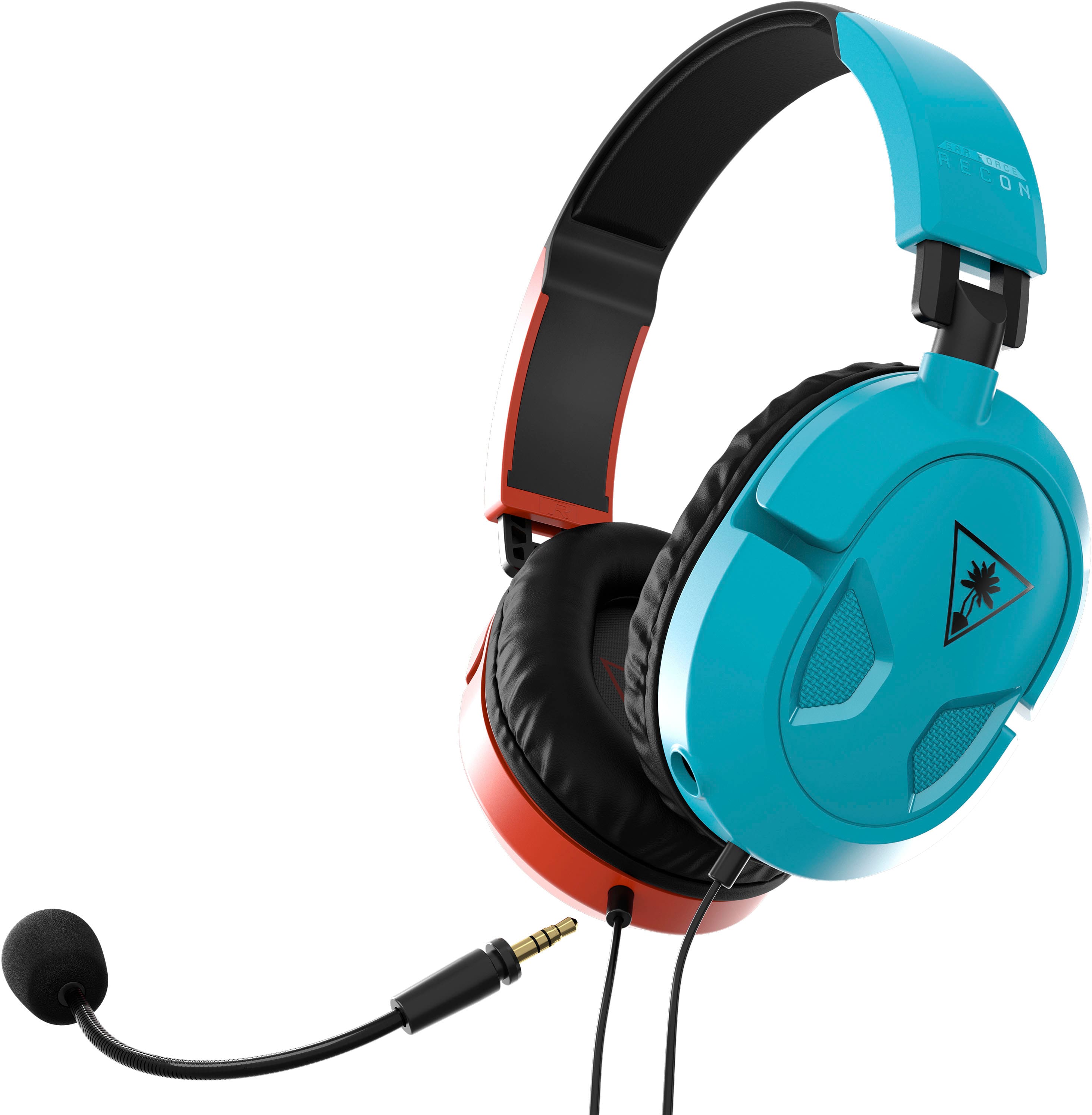 Angle. Turtle Beach - Recon 50 Wired Gaming Headset for Nintendo Switch - Red/Blue.