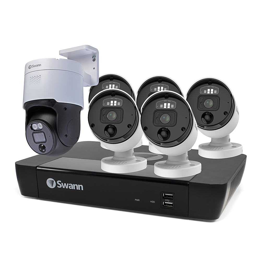 Swann Professional, 8-Channel, 6-Camera Indoor/Outdoor Wired 12MP