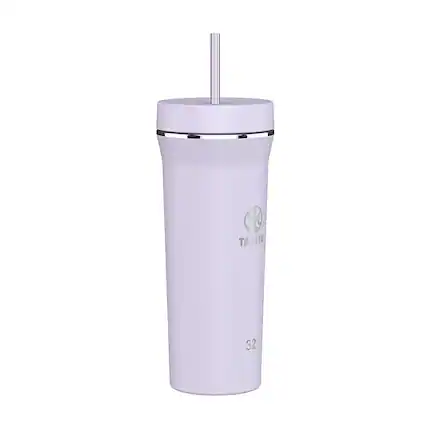 Angle. Takeya - 32oz Tumbler with Straw and Lid - Lavender Field.