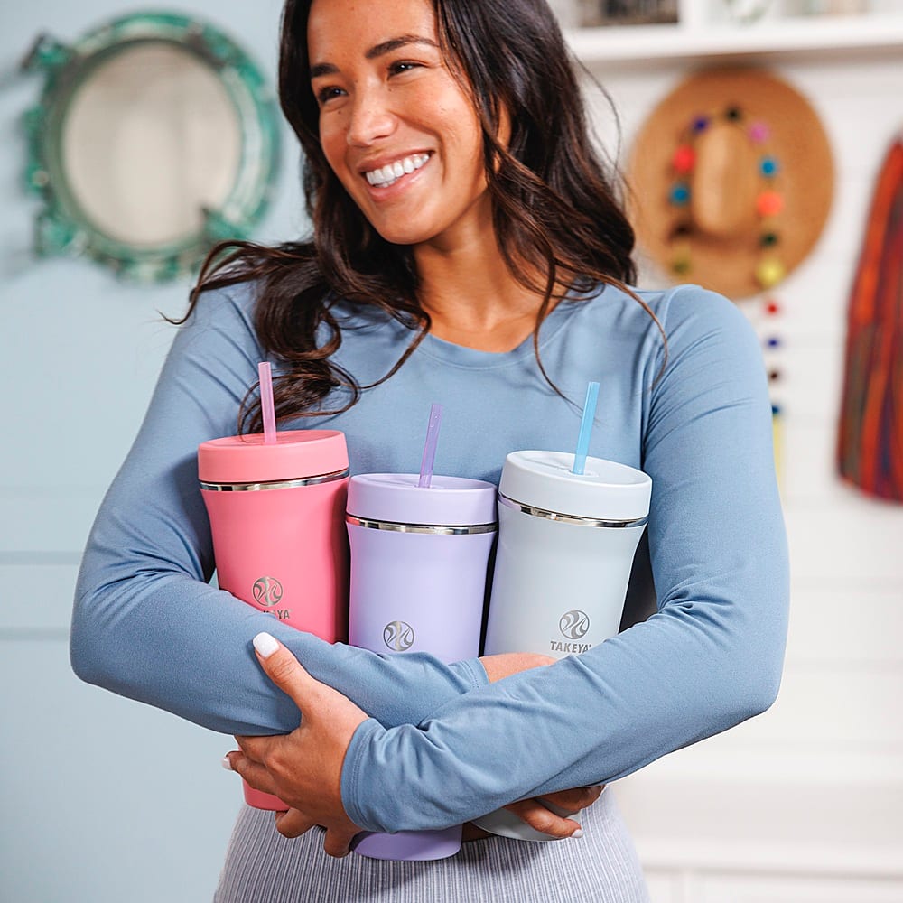 Alt View 14. Takeya - 32oz Tumbler with Straw and Lid - Frost.