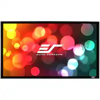 Elite - SableFrame 100" Projector Screen - Velvet black - Front_Zoom