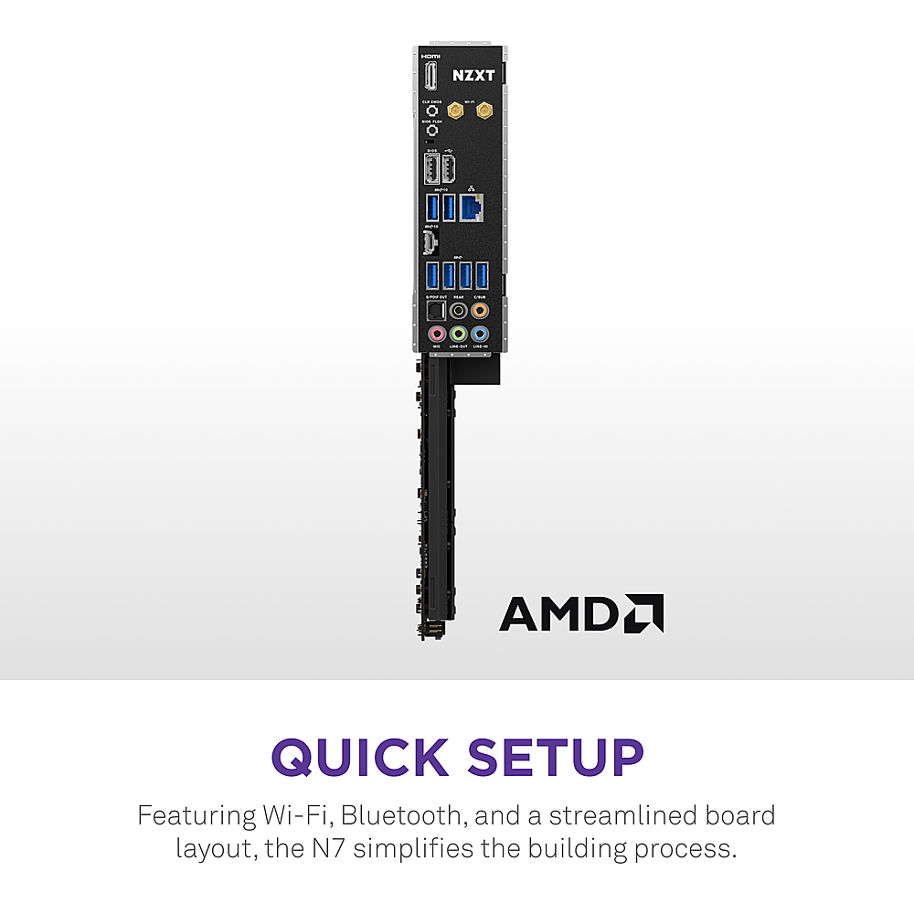 NZXT B650E (Socket AM4) USB 3.2 AMD Motherboard N7-B65XT-B1 - Best Buy
