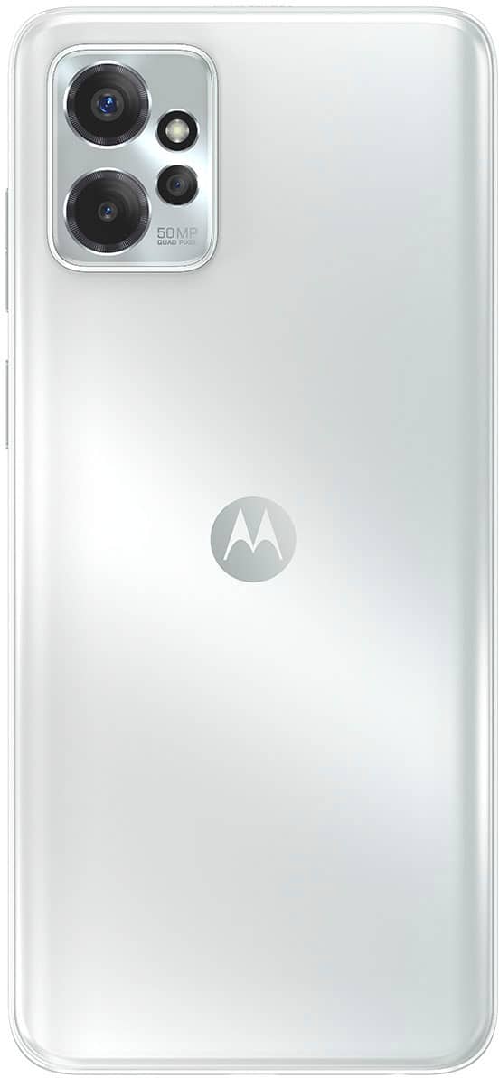 Left. Motorola - Moto G Power 5G 2023 256GB (Unlocked) - Bright White.