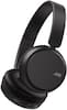 Front. JVC - Wireless Deep Bass On-Ear Headphones - Black.