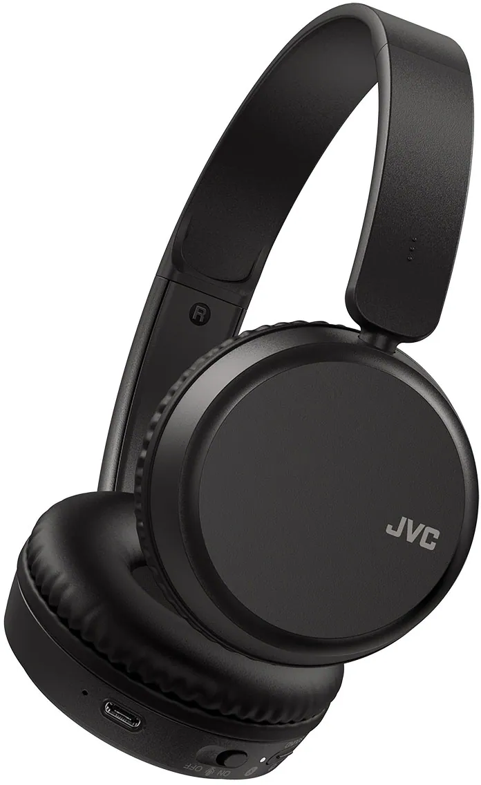 Front. JVC - Wireless Deep Bass On-Ear Headphones - Black.