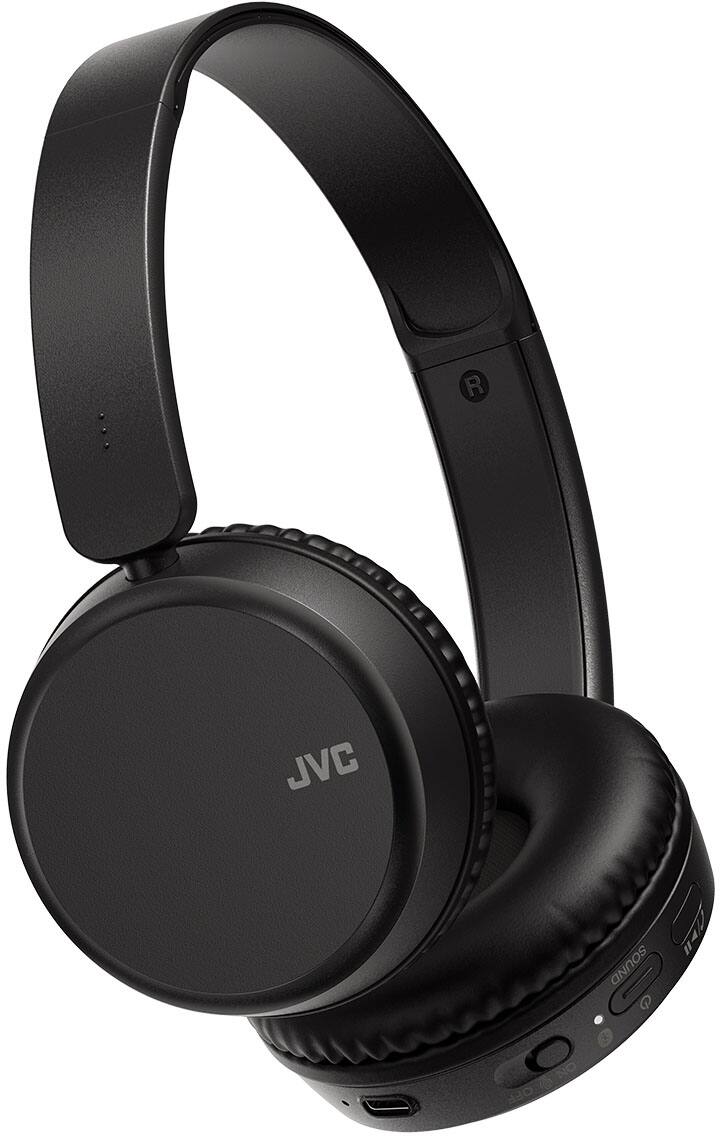 Left. JVC - Wireless Deep Bass On-Ear Headphones - Black.