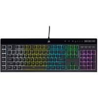 Corsair K55 PRO LITE Full-size RGB Wired Dome Membrane Gaming Keyboard with Elgato Stream Deck Software Integration (Black, CH-9226065-NA)