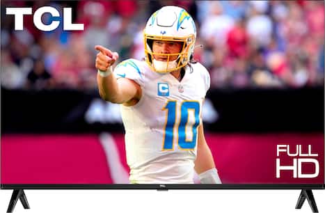 Front. TCL - 40" Class S3 S-Class LED Full HD Smart TV with Google TV - Black.