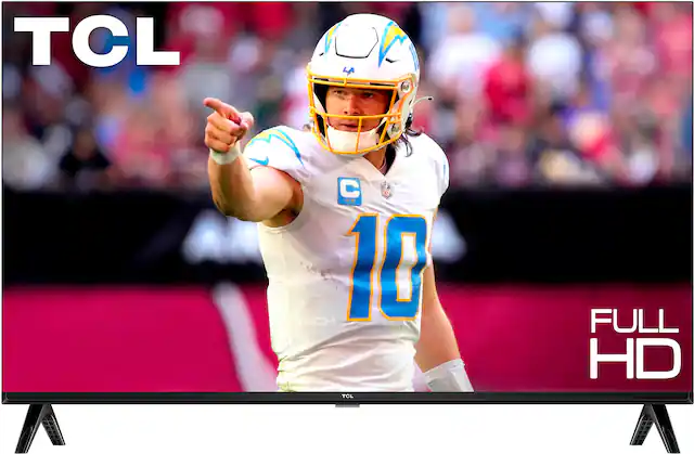 Front. TCL - 43" Class S3 S-Class LED Full HD Smart TV with Google TV - Black.