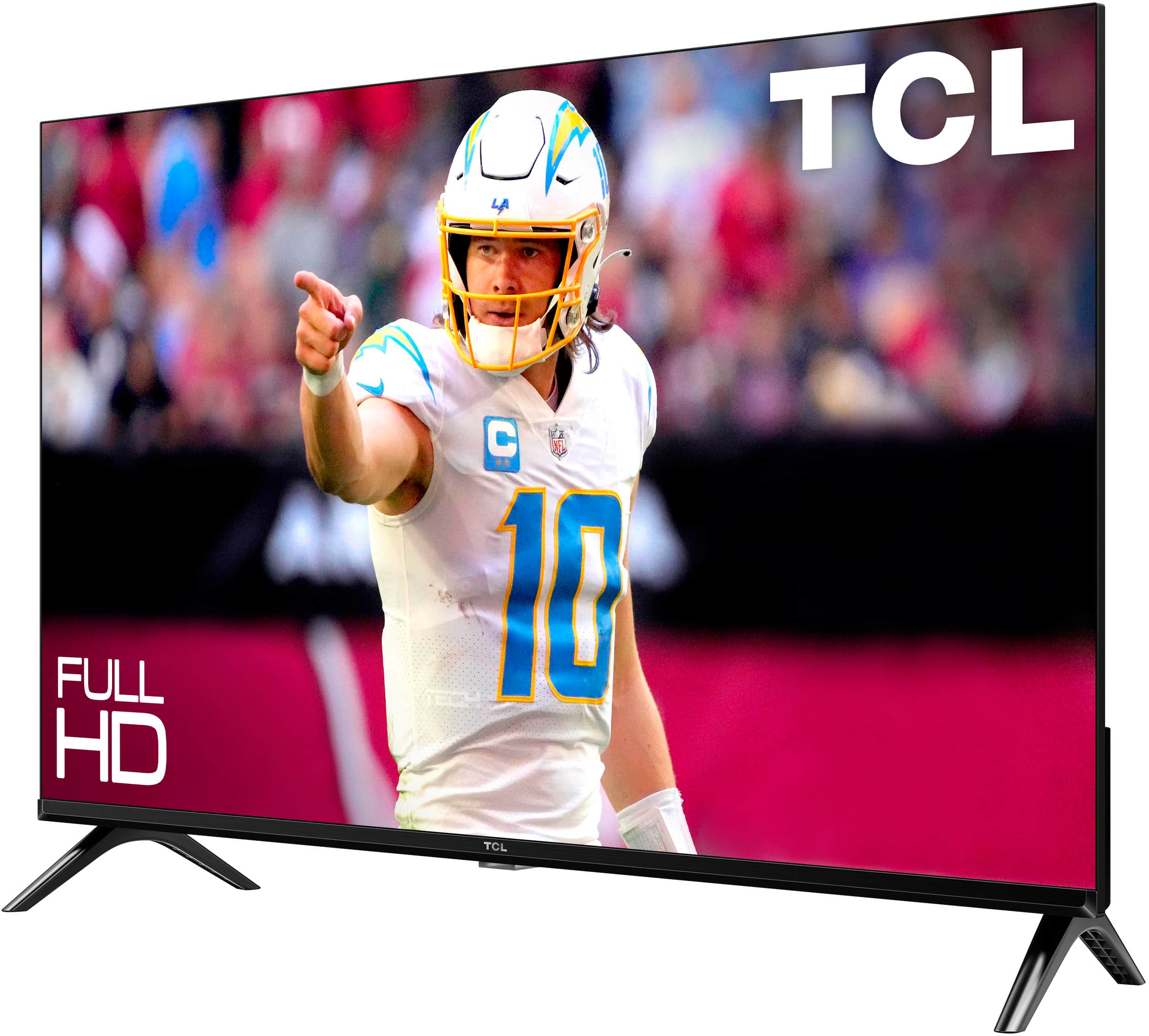 Left. TCL - 43" Class S3 S-Class LED Full HD Smart TV with Google TV - Black.