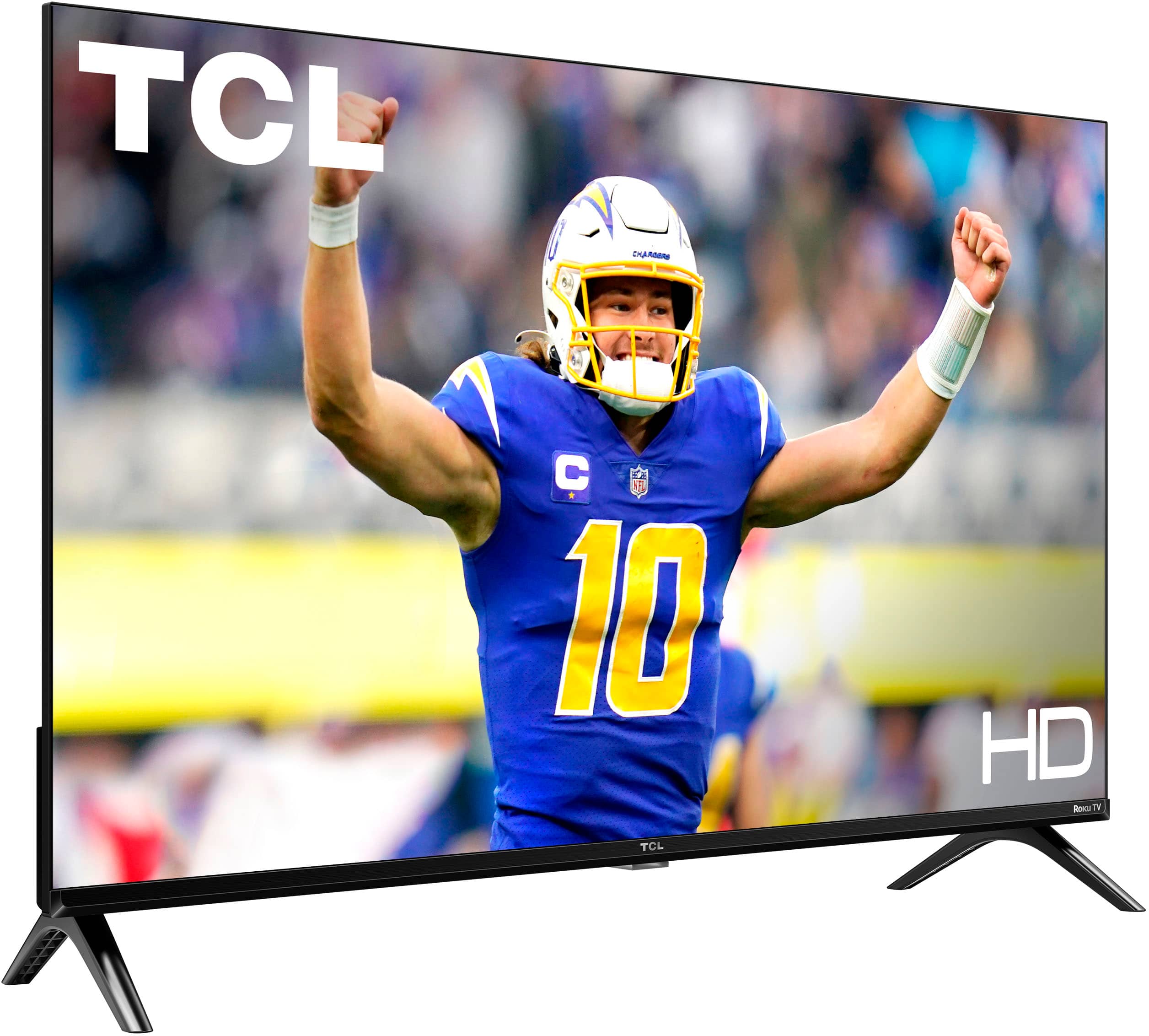 Angle. TCL - 32" Class S2 S-Class LED 720p HD Smart TV with Roku TV - Black.