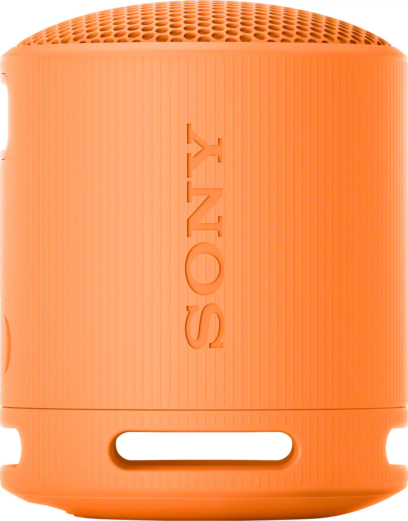 Front. Sony - XB100 Compact Bluetooth Speaker - Orange.