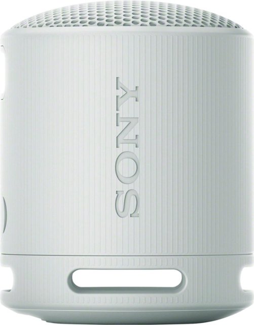 Front Zoom. Sony - XB100 Compact Bluetooth Speaker - Light Gray.
