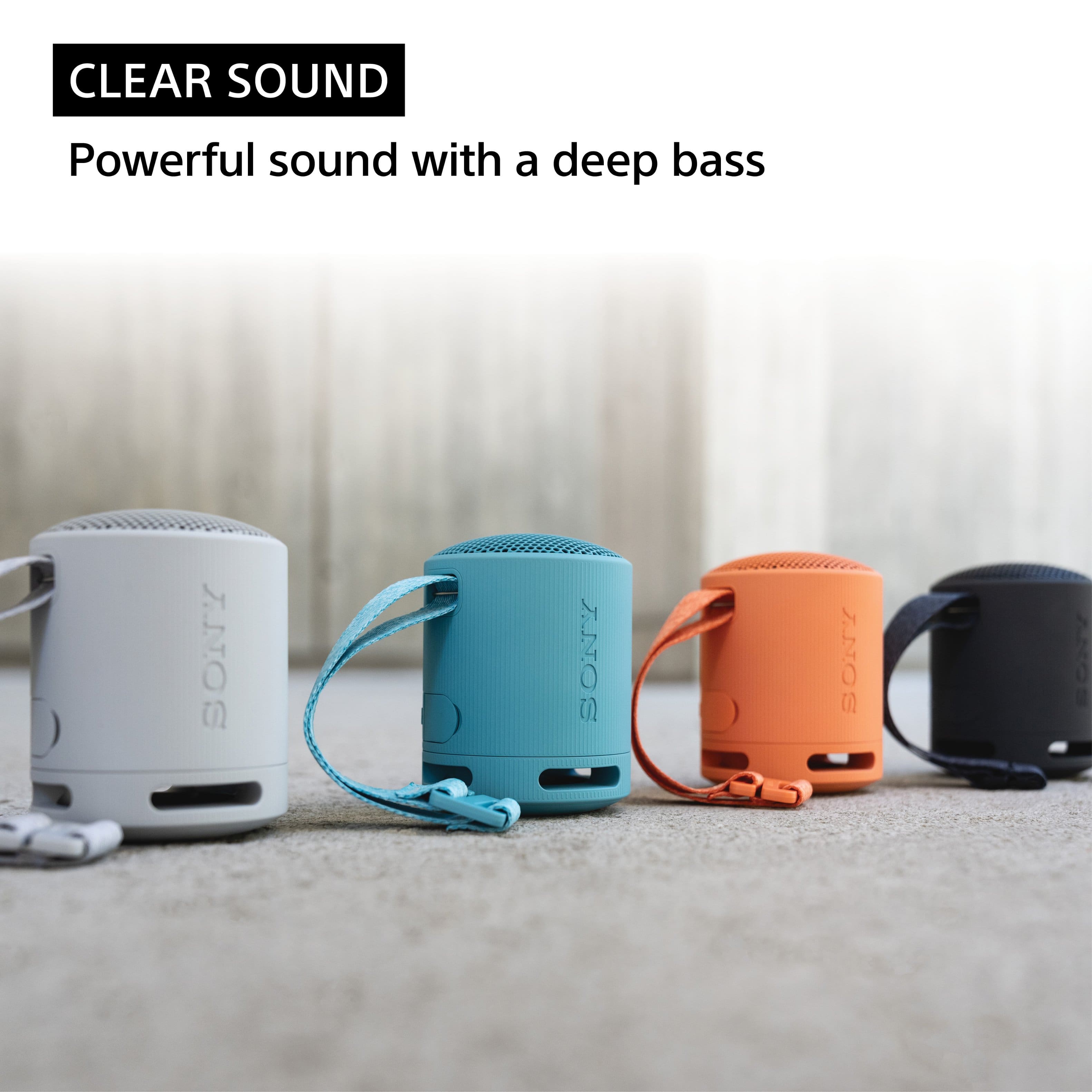 CLEAR SOUND Powerful sound with a deep bass SONY