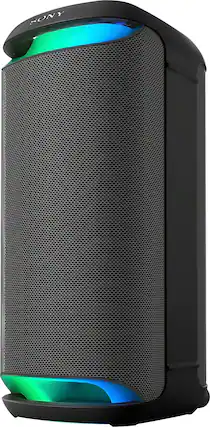 Front. Sony - Sony XV800 X-Series Bluetooth Portable Party Speaker - Black.