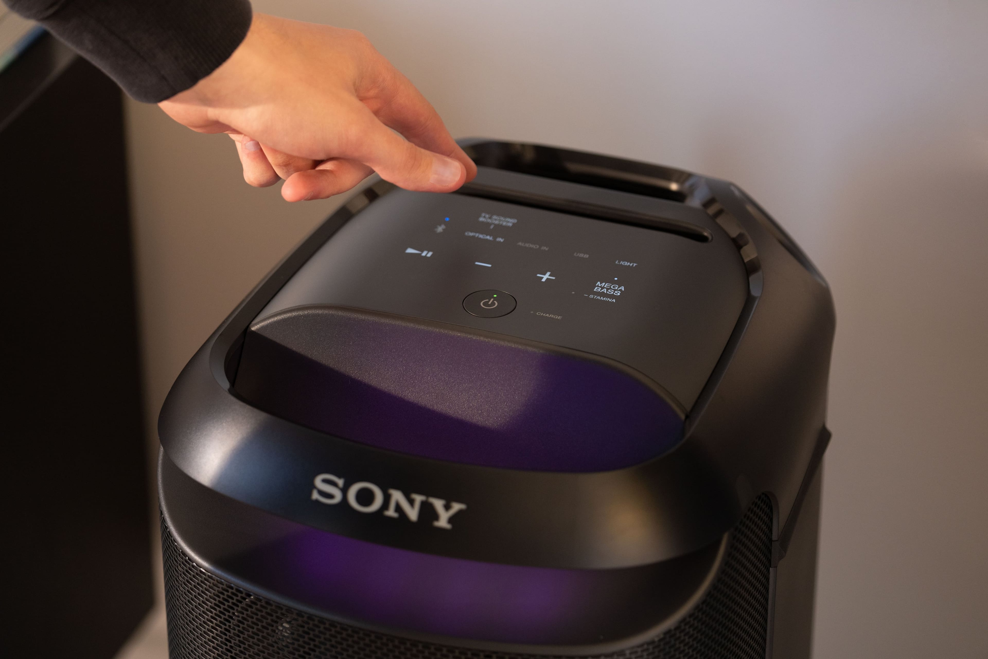 Alt View 16. Sony - Sony XV800 X-Series Bluetooth Portable Party Speaker - Black.