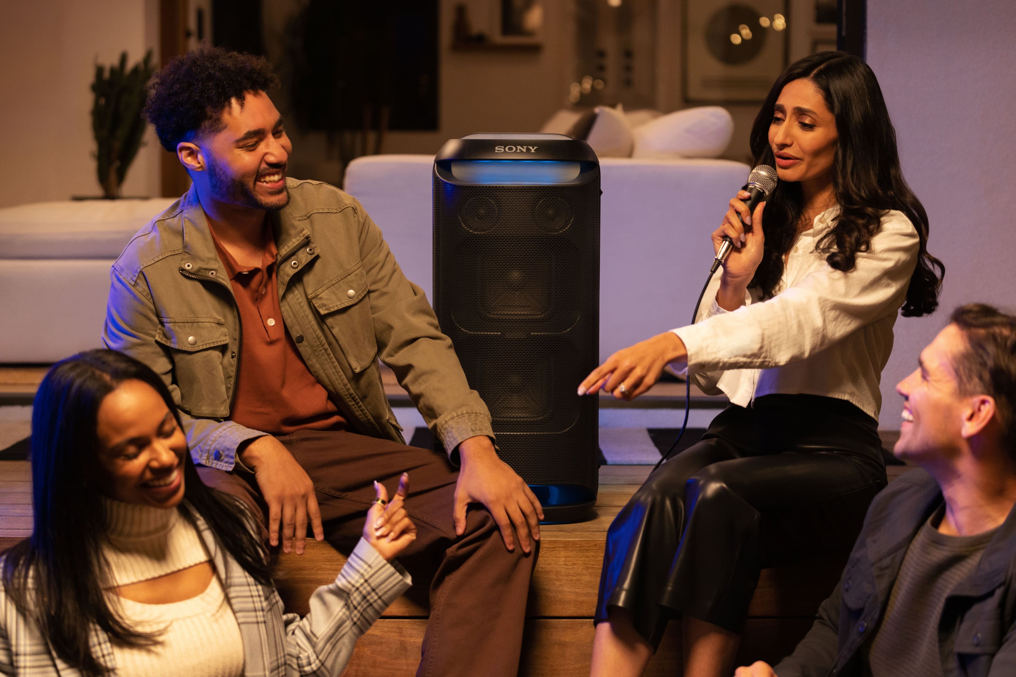 Alt View 18. Sony - Sony XV800 X-Series Bluetooth Portable Party Speaker - Black.