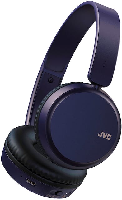 JVC Wireless Deep Bass On Ear Headphones Blue HAS36WA