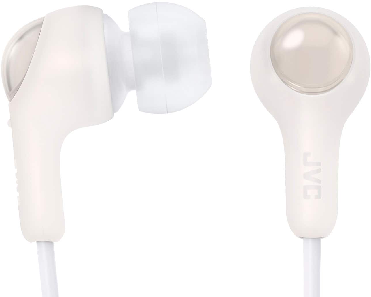 Angle. JVC - Gumy Connect Wired Headphones with USB-C Connector - White.