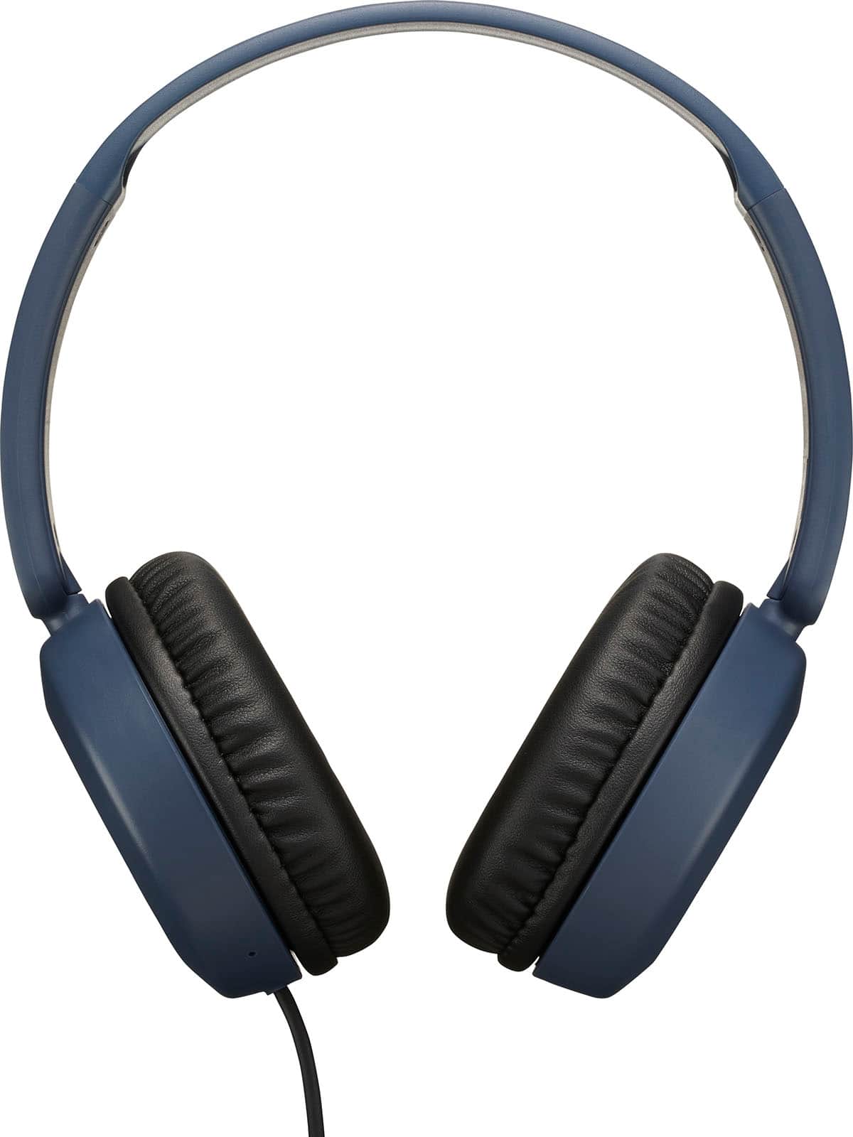 Left. JVC - Powerful Sound On Ear Headphones - Blue.