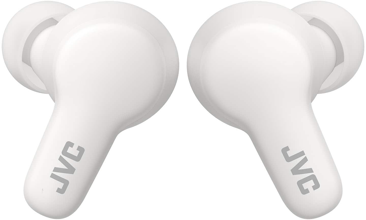 Angle. JVC - Gumy True Wireless Headphones - White.