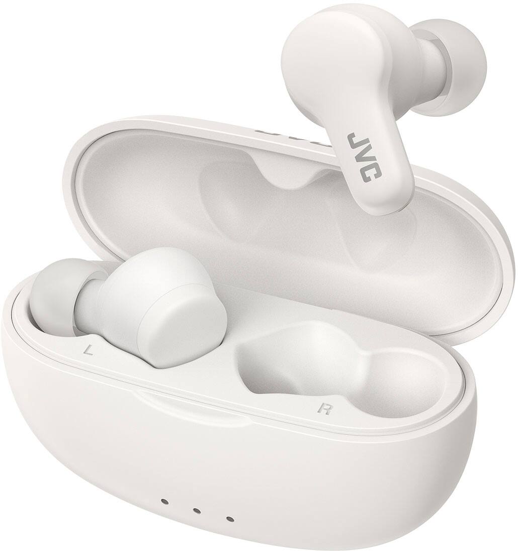Left. JVC - Gumy True Wireless Headphones - White.