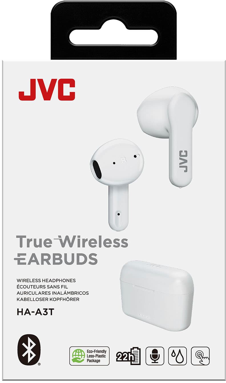 Alt View 13. JVC - True Wireless Headphones Earbud Style - White.