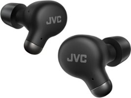 JVC - Marshmallow Plus True Wireless Headphones with Noise Cancelling - Black - Front_Zoom
