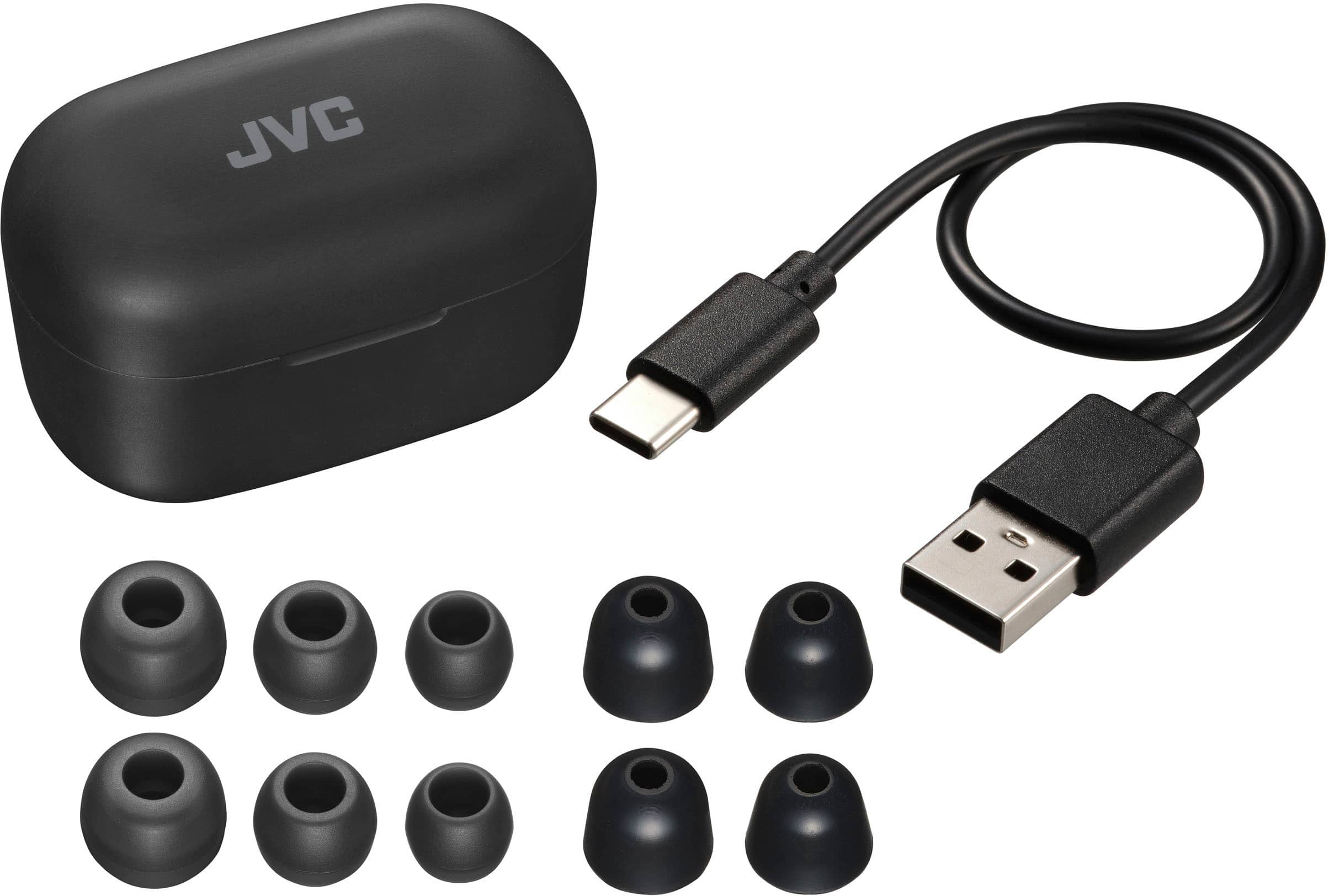 Alt View 13. JVC - Marshmallow Plus True Wireless Headphones with Noise Cancelling - Black.