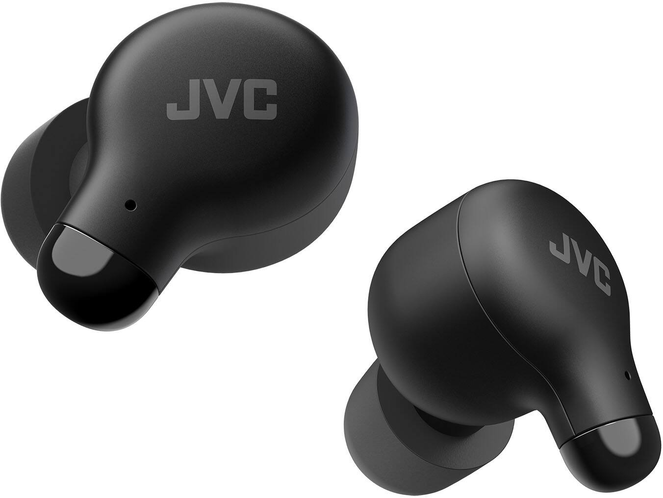 Angle. JVC - Marshmallow True Wireless Headphones - Black.