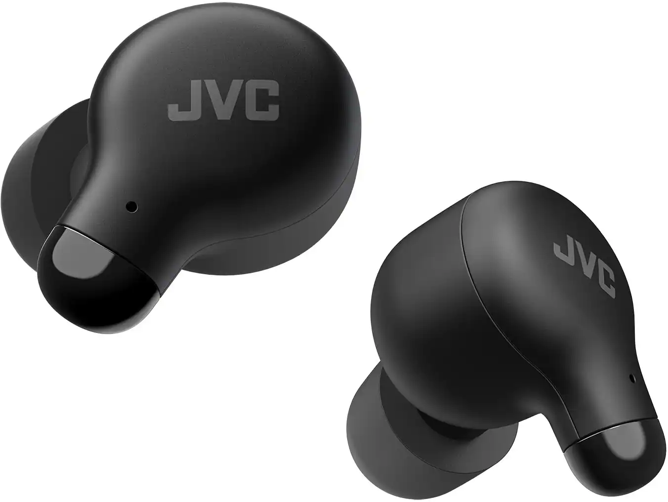 Angle. JVC - Marshmallow True Wireless Headphones - Black.