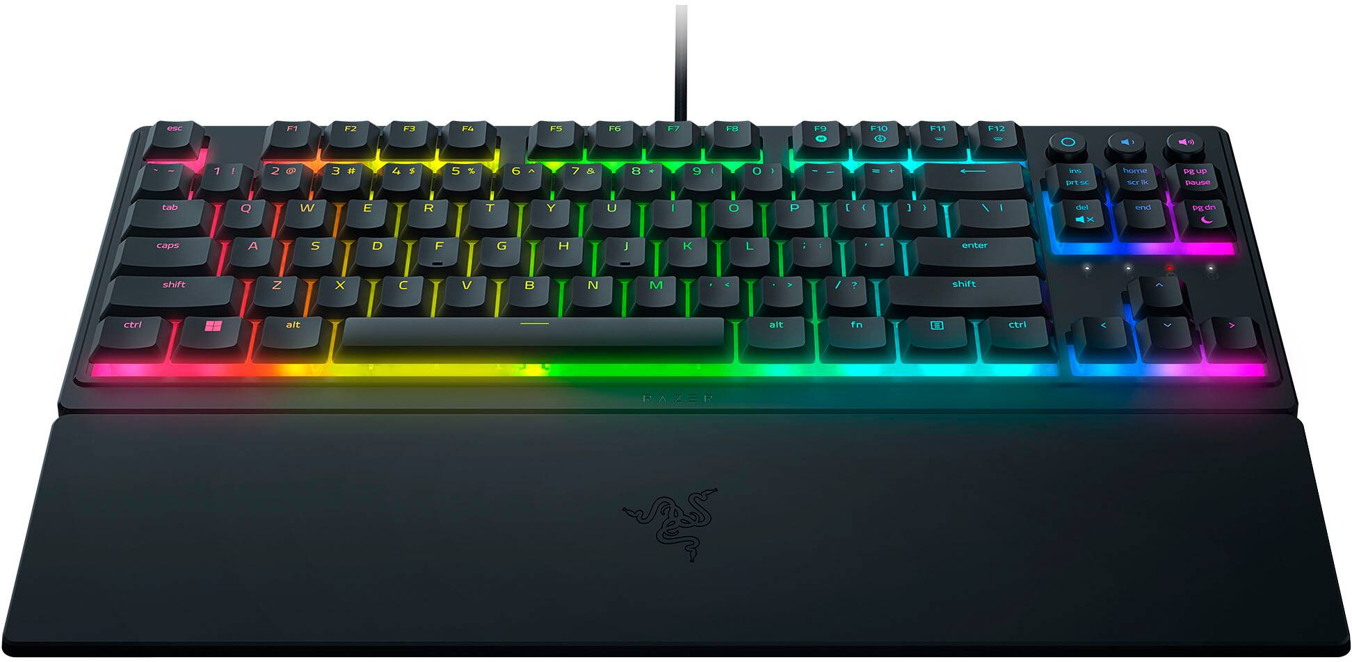 Angle. Razer - Ornata V3 Tenkeyless – Compact Low Profile Gaming Keyboard - Black.