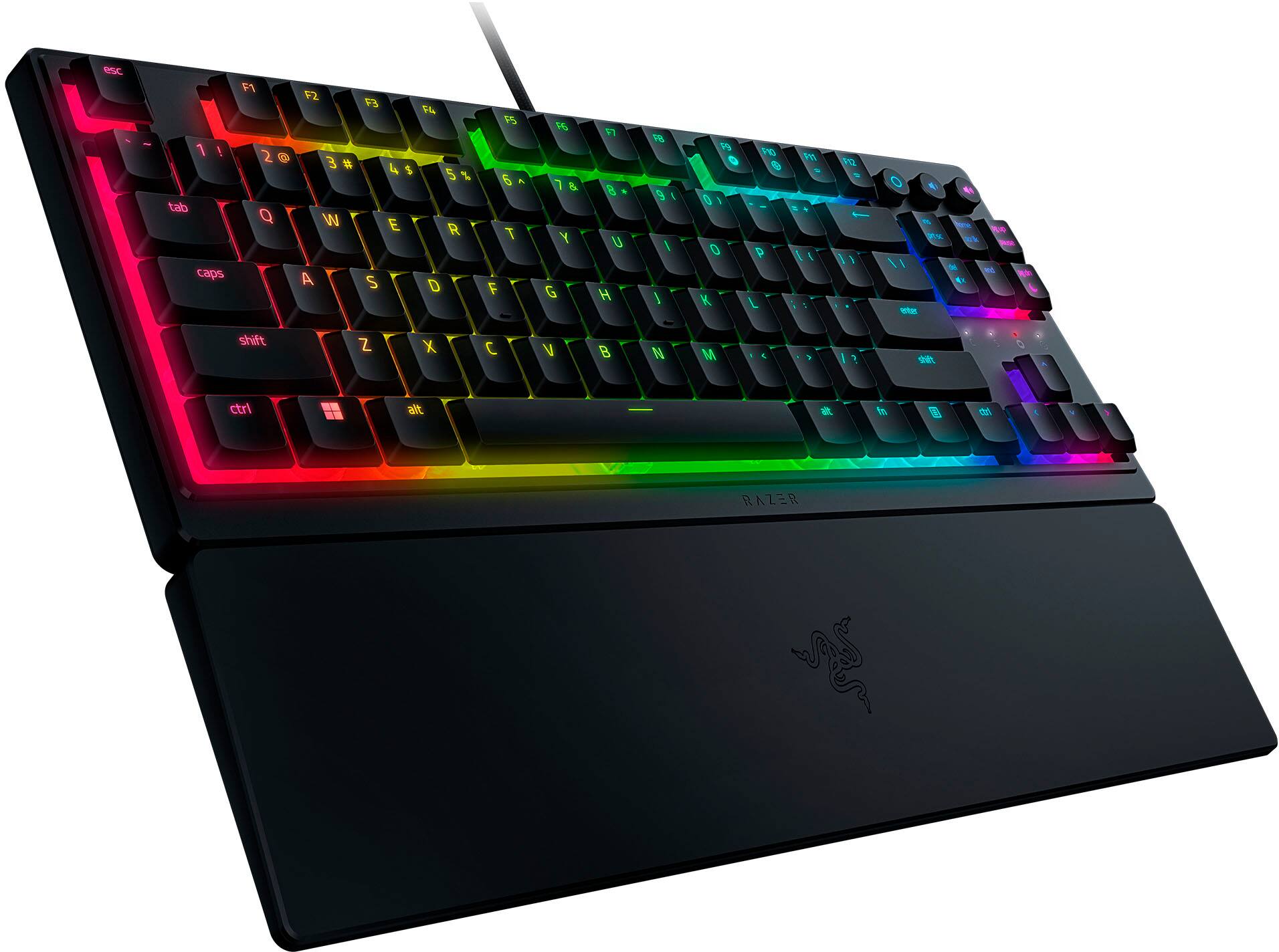 Left. Razer - Ornata V3 Tenkeyless – Compact Low Profile Gaming Keyboard - Black.