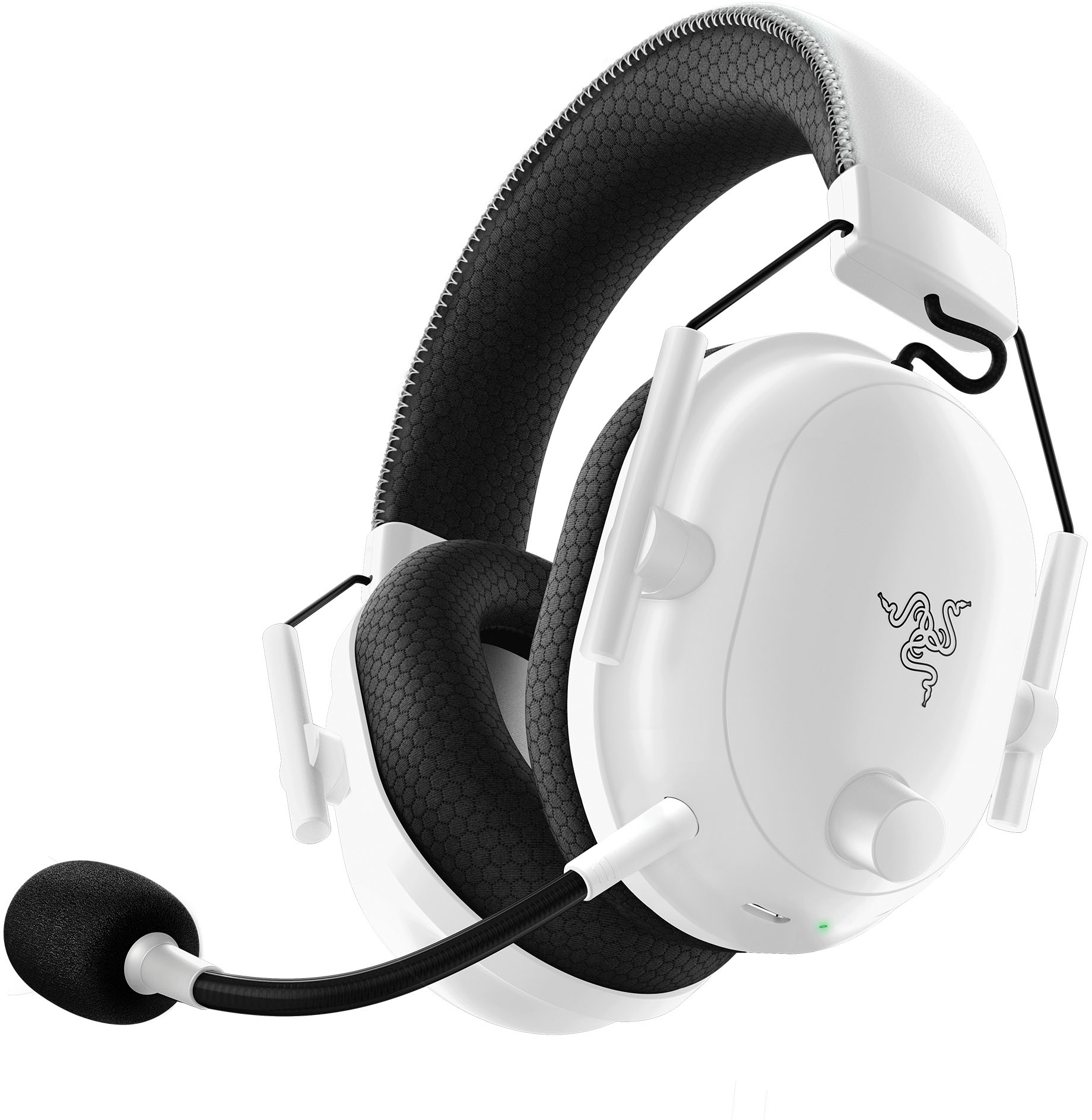 Angle View: Razer - BlackShark V2 Pro (2023) Wireless THX Spatial Audio Esports Gaming Headset for PC, PS5, PS4, Switch - White